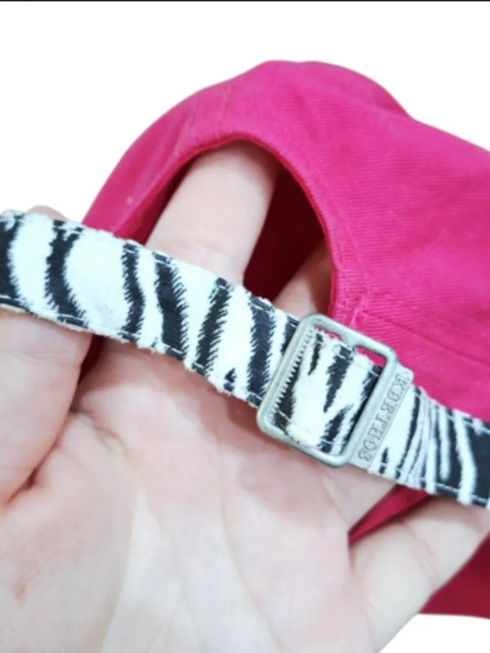 Women's Hot Pink & Zebra Print Rhinestone Cadet Hat